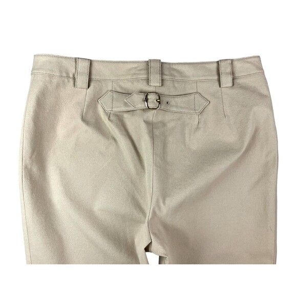 Worth Riding Style Casual Pants  Size 12  Zip Ankles Khaki Beige  Made in USA - Picture 5 of 8